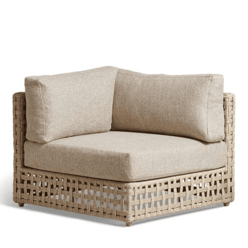 Trelliage Corner/End Chair, H79 x W90 x D93cm, Natural