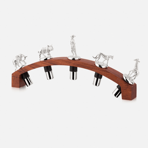 Image showing the The Highland Safari Collection Bottle stopper set, L30 x W4 x H14cm, African animals product.