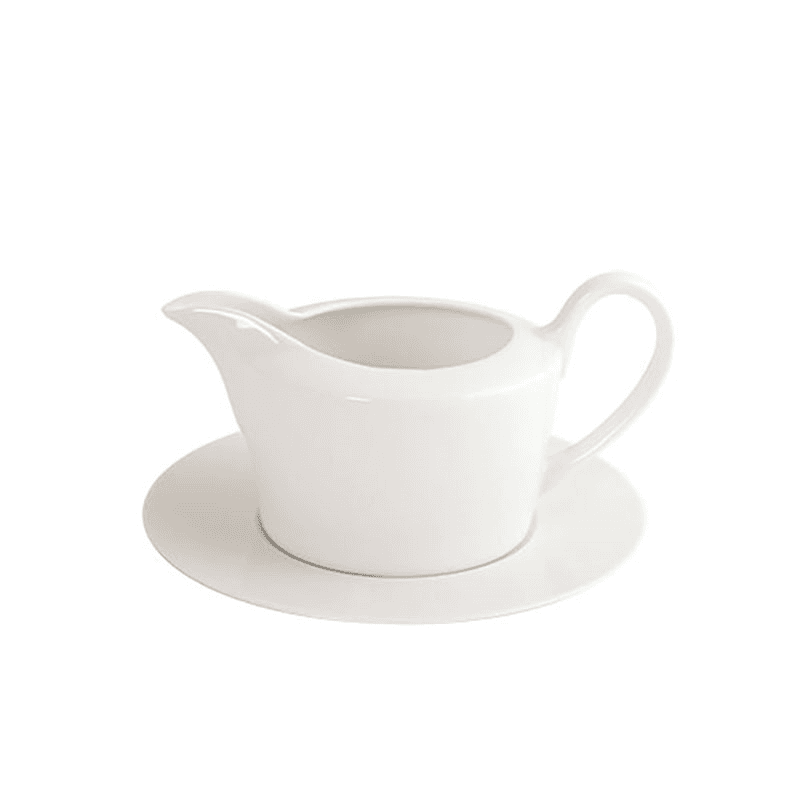 Sauceboat & Stand, Artic White, Straight, 11.5cm