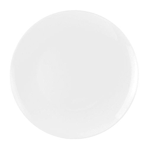 Image showing the Serendipity Set of 4 Coupe Plates, D20cm, White product.
