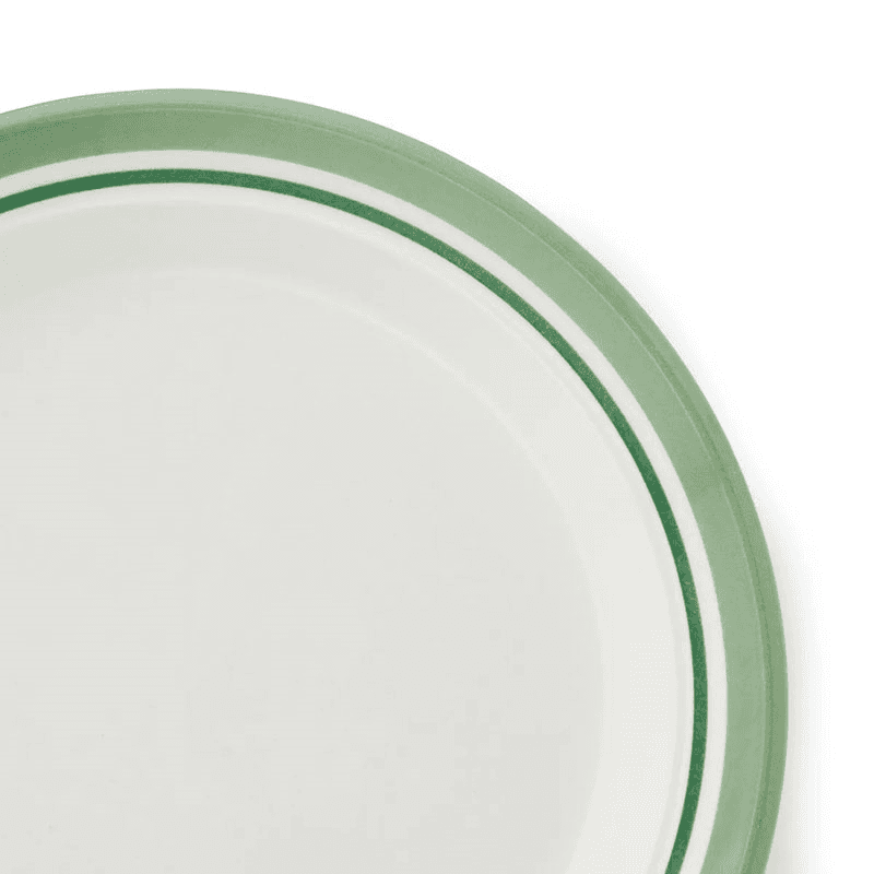 Potter's Stripe Set of 4 Bread Plates, D15cm, Green