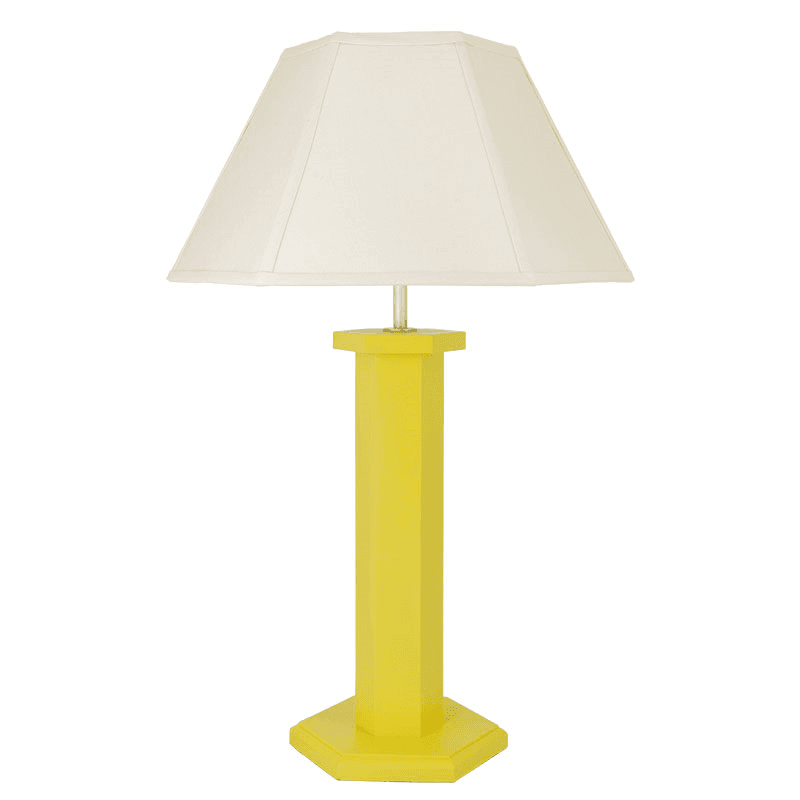 Hexagon Table Lamp Base, H47cm, Yolke