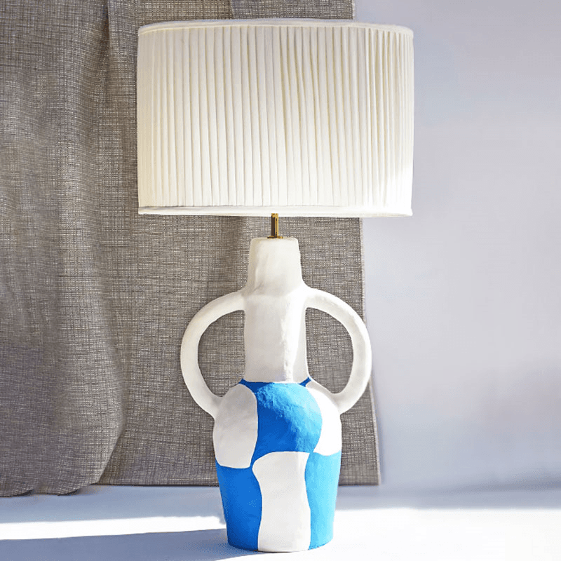 Rumba Zorba Table Lamp, H54cm, Blue & White