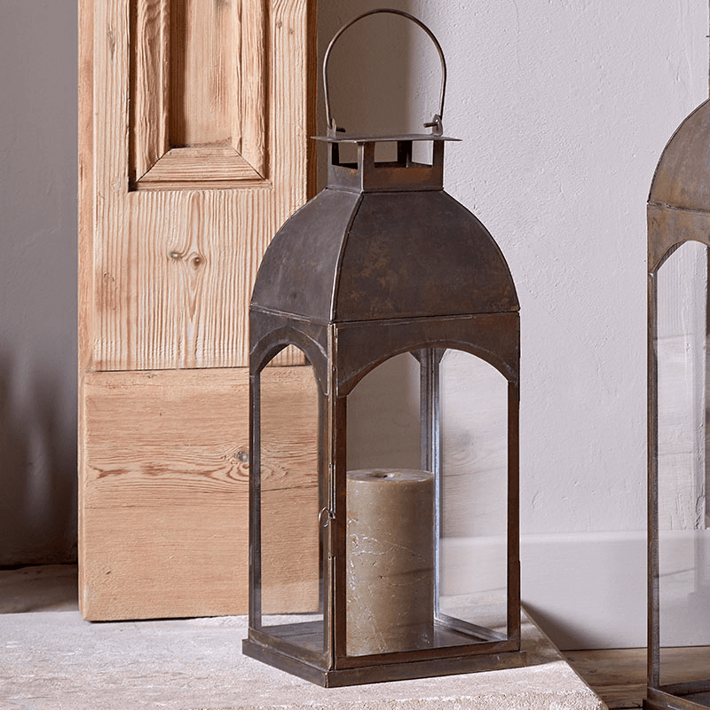 Nivas Lantern, H41cm, Antique Brass