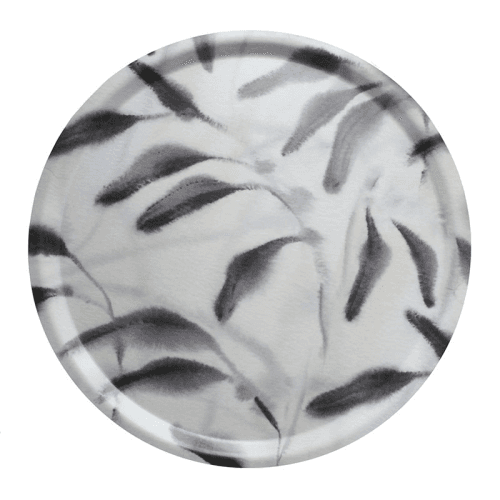 Image showing the Amongst Round Medium Birchwood Tray, D38cm, Beige product.
