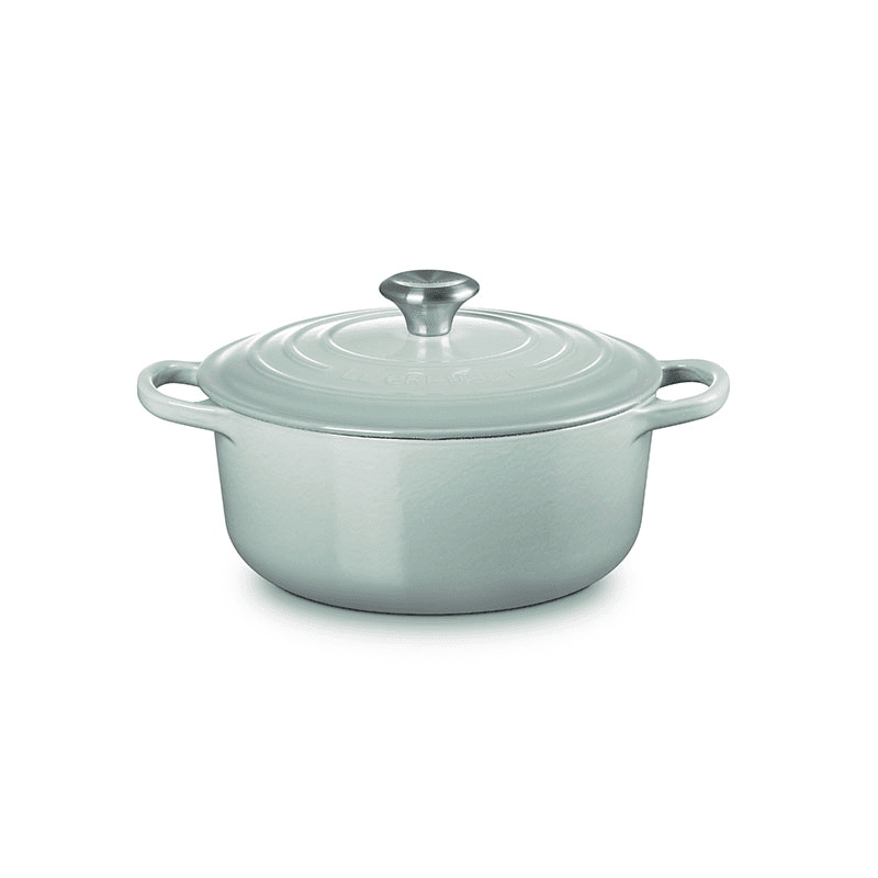 Cast Iron Round Casserole, 20cm, Sea Salt