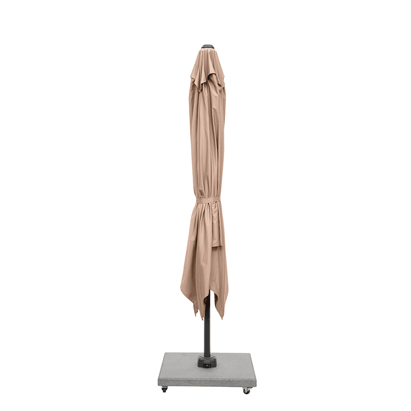 Glow Challenger T2 Sqaure Parasol, 3m, Taupe