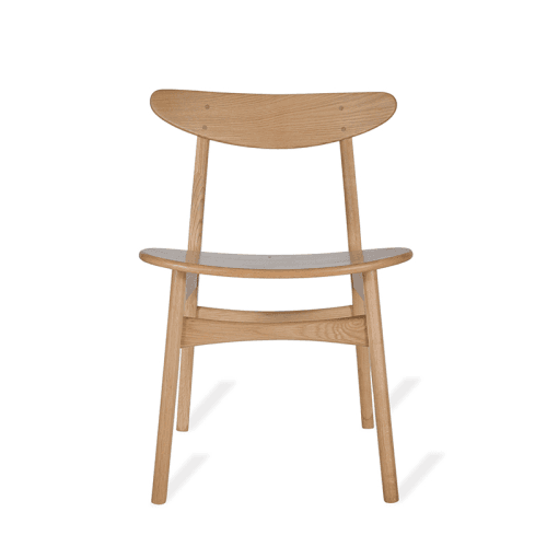 Image showing the Longcot Set of 2 Dining Chairs, Natural product.