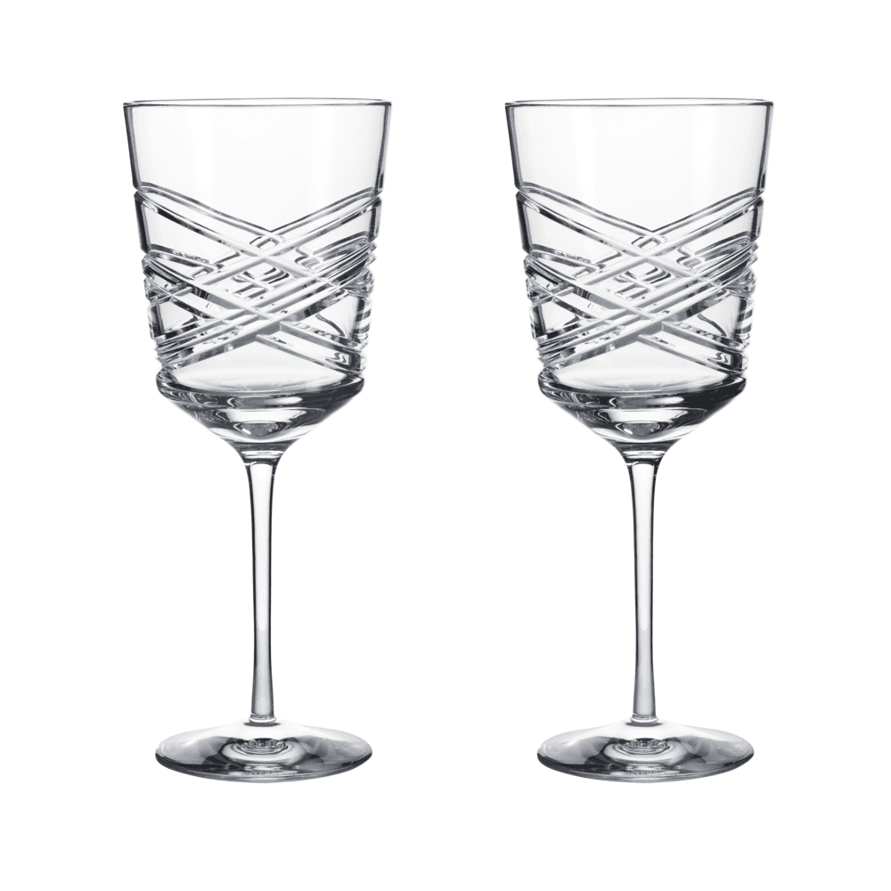 Aran Set of 2 Red Wine Glasses, 475ml, Clear