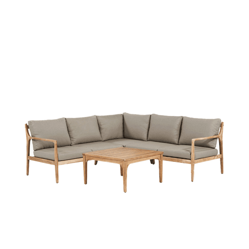 Image showing the Malta Corner Set, Taupe product.