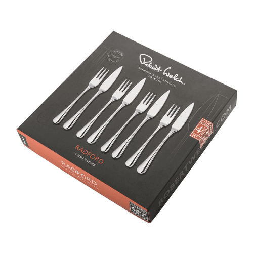 Image showing the Radford Set of 4 Fish Eaters, Stainless Steel product.