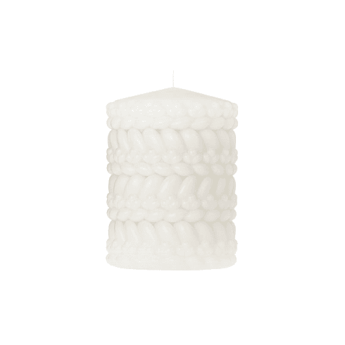 Image showing the Babylone Candle, H10 x D8cm, Ivory product.