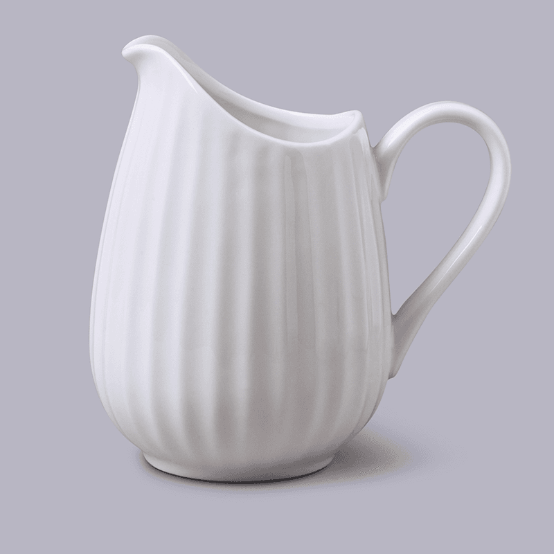 Fluted Jug, 500ml, White