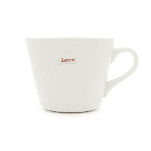 Image showing the 'Love' Bucket Mug, 350ml product.