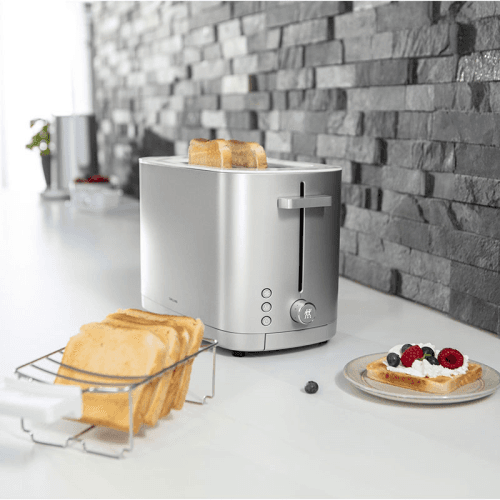 Image showing the Enfinigy 2 Short Slot Toaster, Silver product.