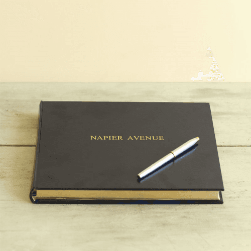 Image showing the Chelsea Square Leather Photo Album, 36.5 x 36.5cm, Sapphire product.
