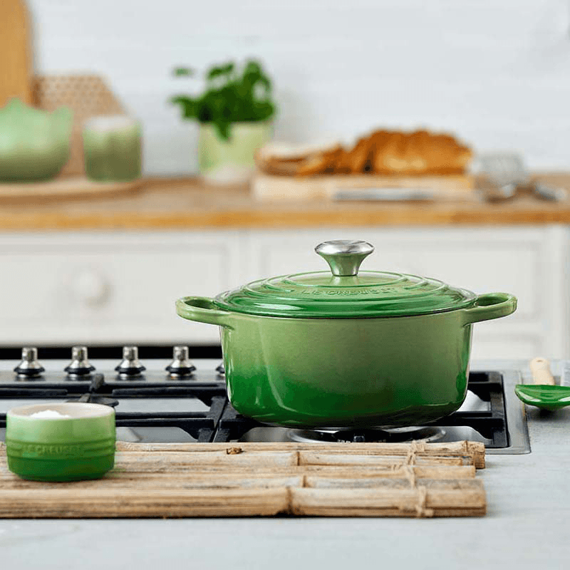 Signature Cast Iron Round Casserole, 24cm, Bamboo