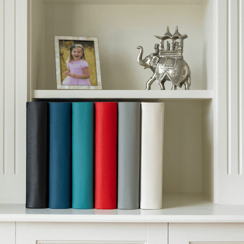 Image showing the Luxury Leather Landscape Photo Album, 30.5 x 39cm, Teal product.
