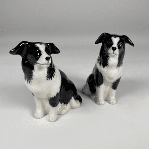 Image showing the Border Collie Salt & Pepper Shakers, H9cm, Black/White product.