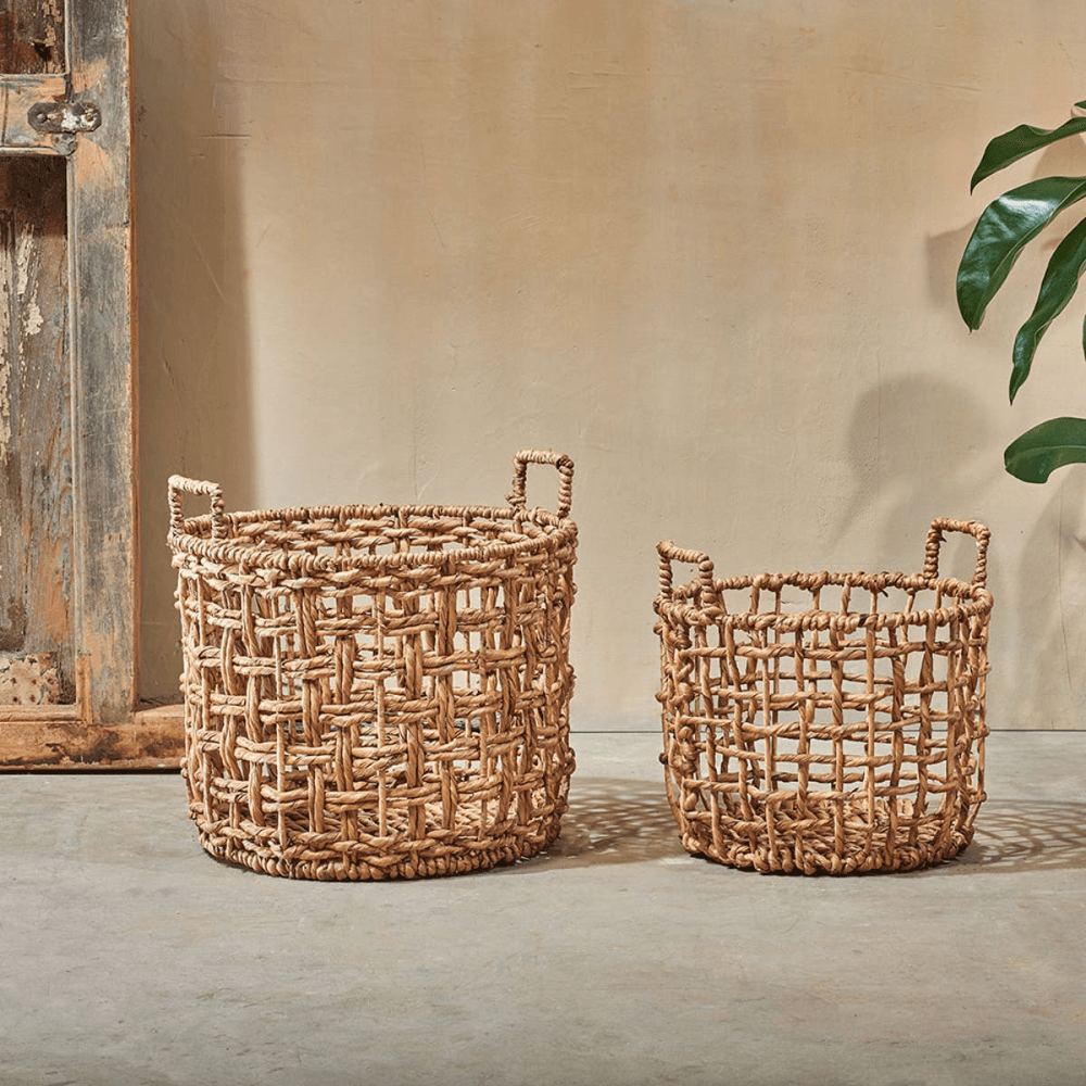 Kora Round Storage Basket, D44cm, Natural
