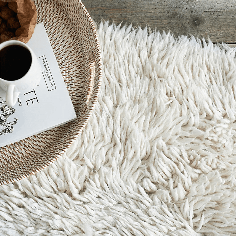 Flokati Rug, 240 x 340cm, Ivory
