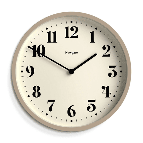 Image showing the Number Four Wall Clock, D30cm, Stone product.