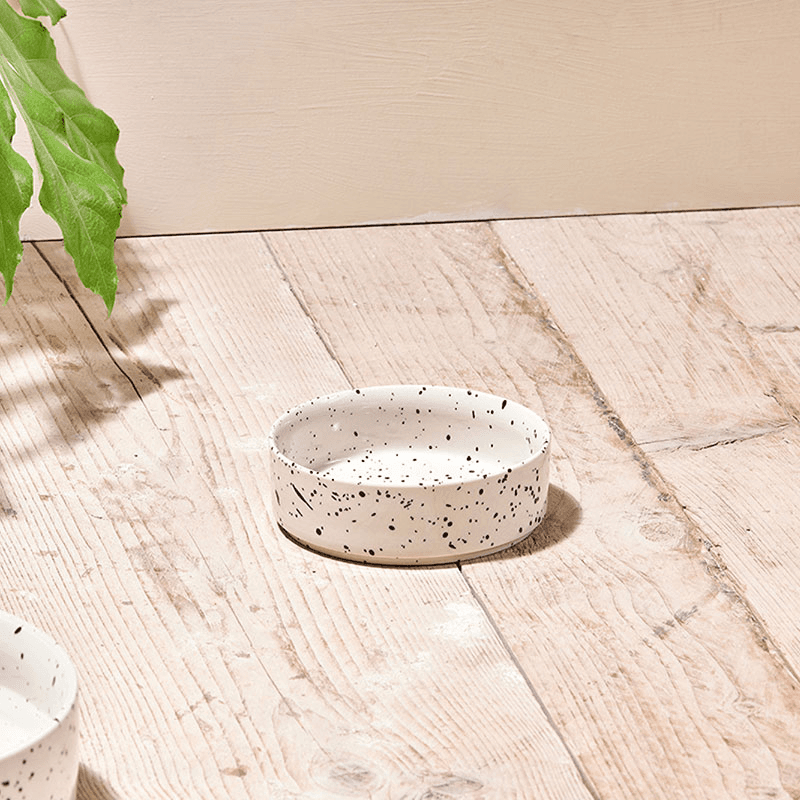 Ama Ceramic Pet Bowl, D12cm, Splatter