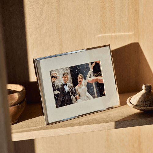 Image showing the Impressions Photo Frame, 4 x 6", Silver Plated product.