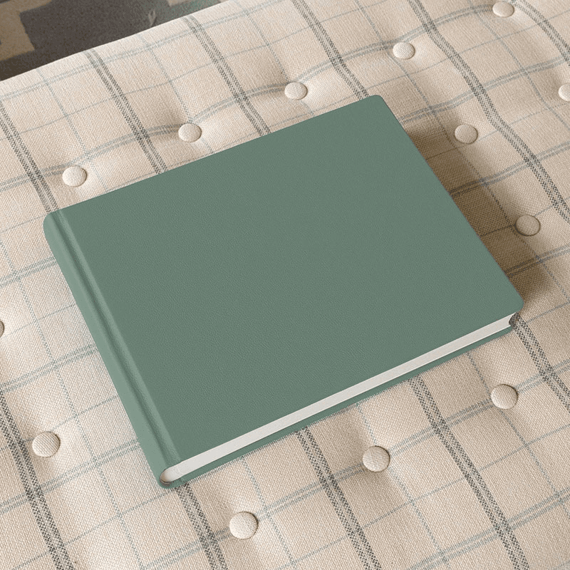 Luxury Leather Landscape Photo Album, 30.5 x 39cm, Pistachio