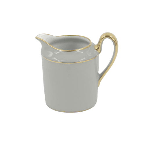 Image showing the Sous Le Soleil Empire Cream Jug, 150ml, Matt Gold Classic Pearl Grey product.