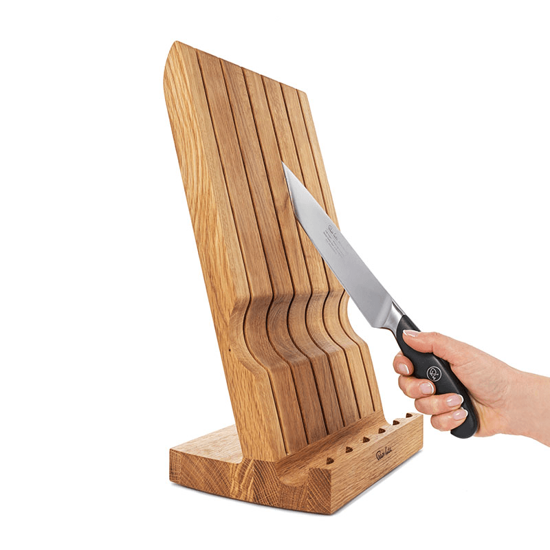 Professional 7 Piece Knife Block Set, Oak