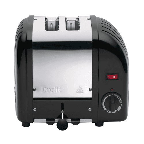 Image showing the Classic Vario 2 slot toaster, Black product.