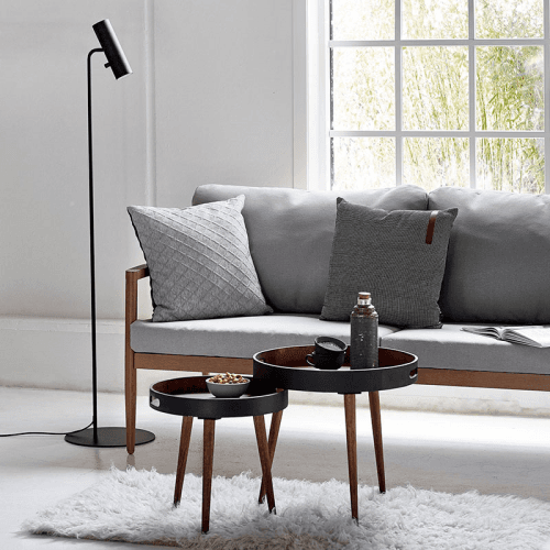 Image showing the Mib Floor Lamp, H141cm, Black product.