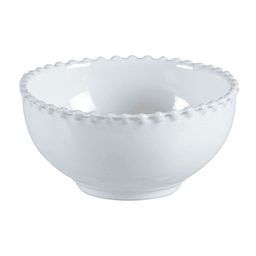 Image showing the Pearl Set of 6 cereal bowls, 16cm, white product.