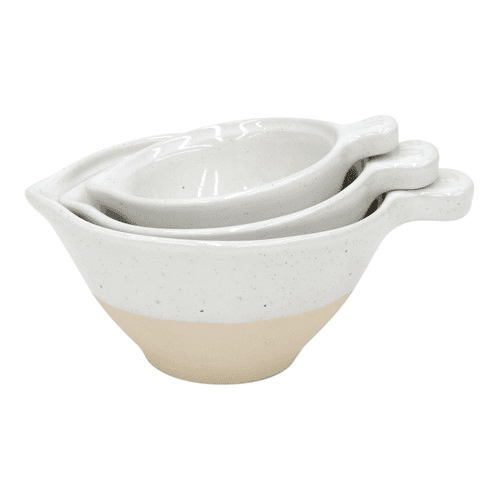 Image showing the Fattoria Set of 3 measuring cups, White product.