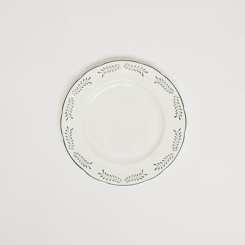 Olive Set of 4 Starter Plates, D21cm, Green