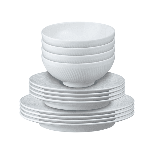 Image showing the Constance 12  Piece Tableware Set, Grey product.