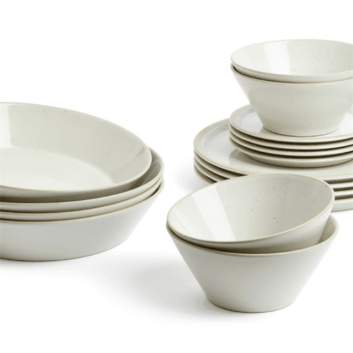 Image showing the Urban Dining 16 Piece Dinnerware Set, White product.