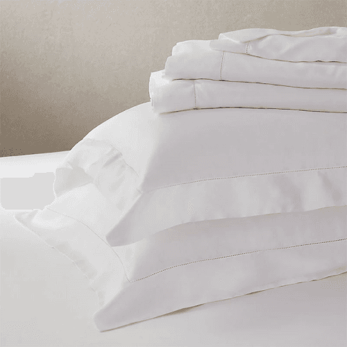 Image showing the Alba King Size Flat Sheet, Ivory product.