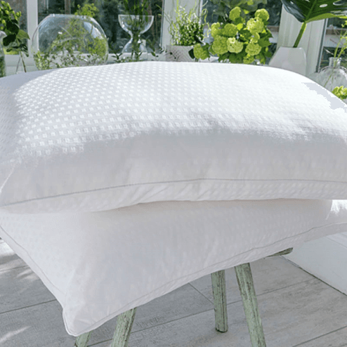 Image showing the Breathe Pillow, 74 x 48 cm, White product.