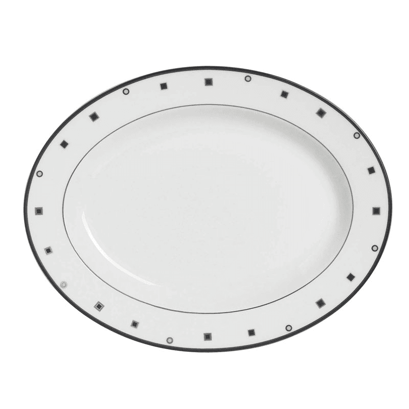 Shadow Oval Platter, L36 x W28cm, Multi