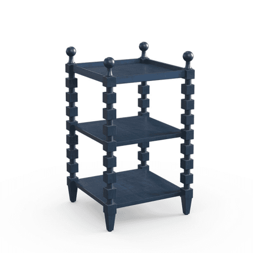 Image showing the Huxley Side Table, H79 x W46 x D46cm, Blue product.