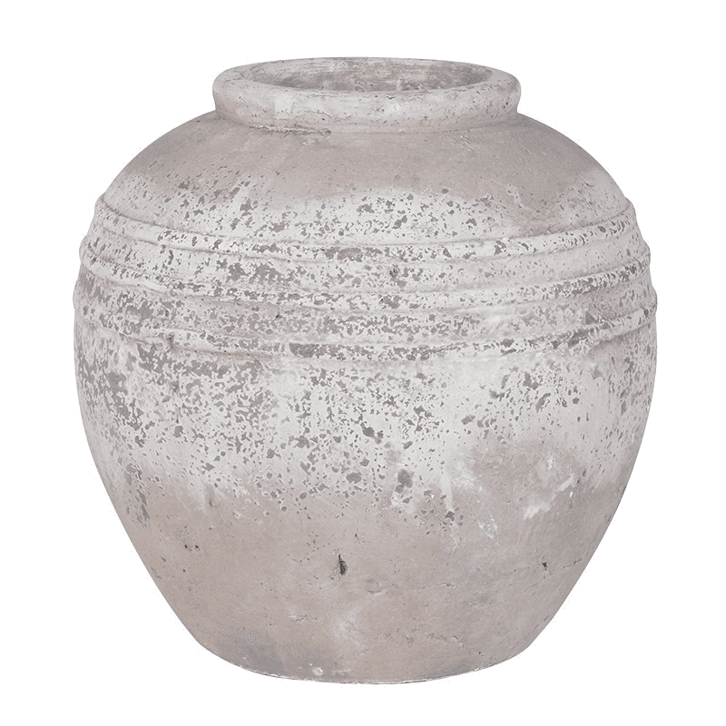 Vase, H34cm, Distressed Stone