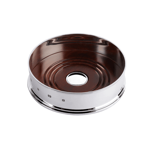 Image showing the Sterling Silver Wine Coaster, 4", Plain product.