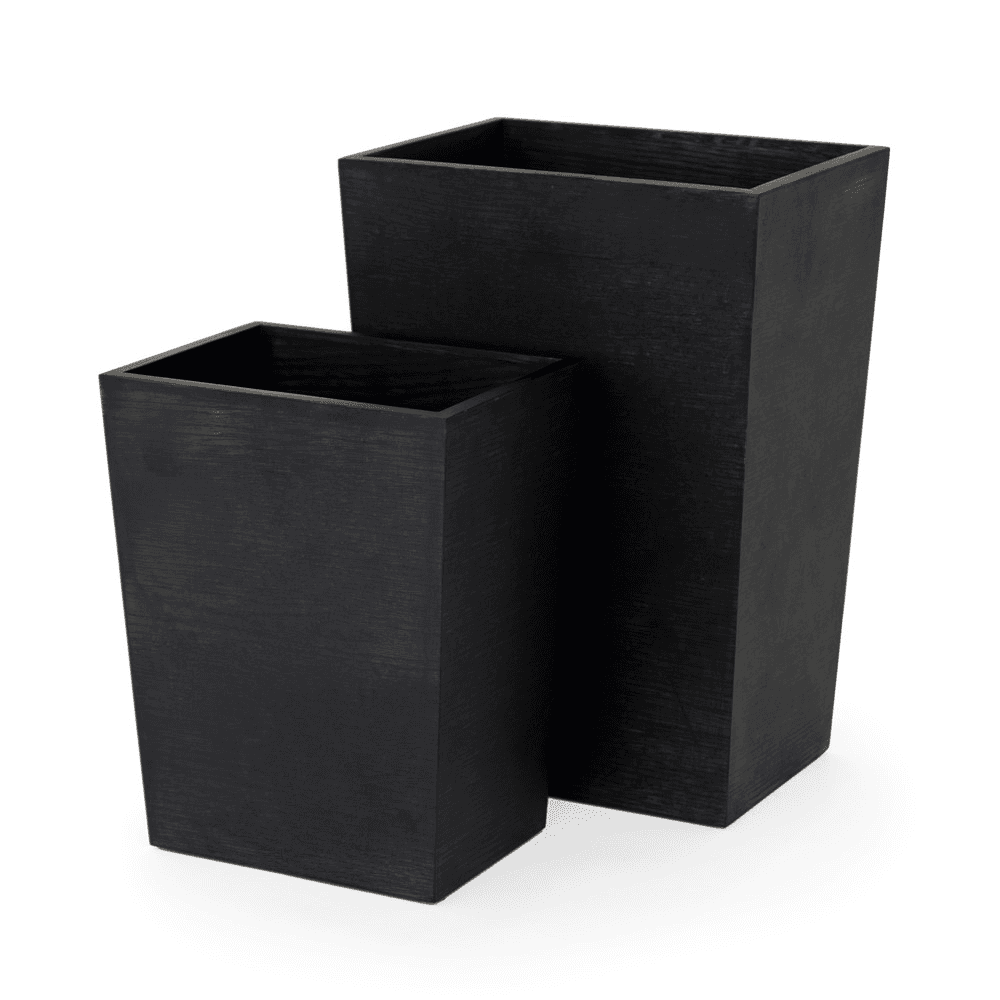 280 Mezza Rectangular bin, H28 x W22 x D16.5cm, Black