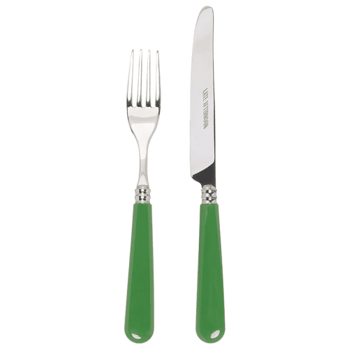 Image showing the Knife and Fork Set, Green product.