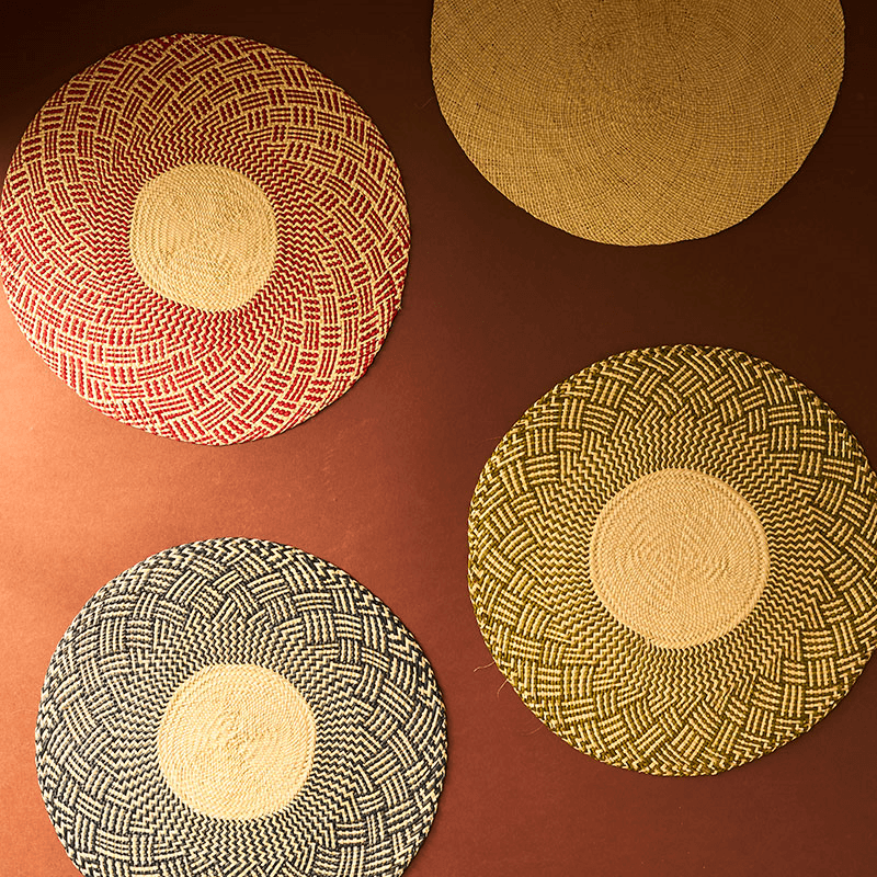 Nariño Set of 2 Woven Placemats, D39cm, Natural