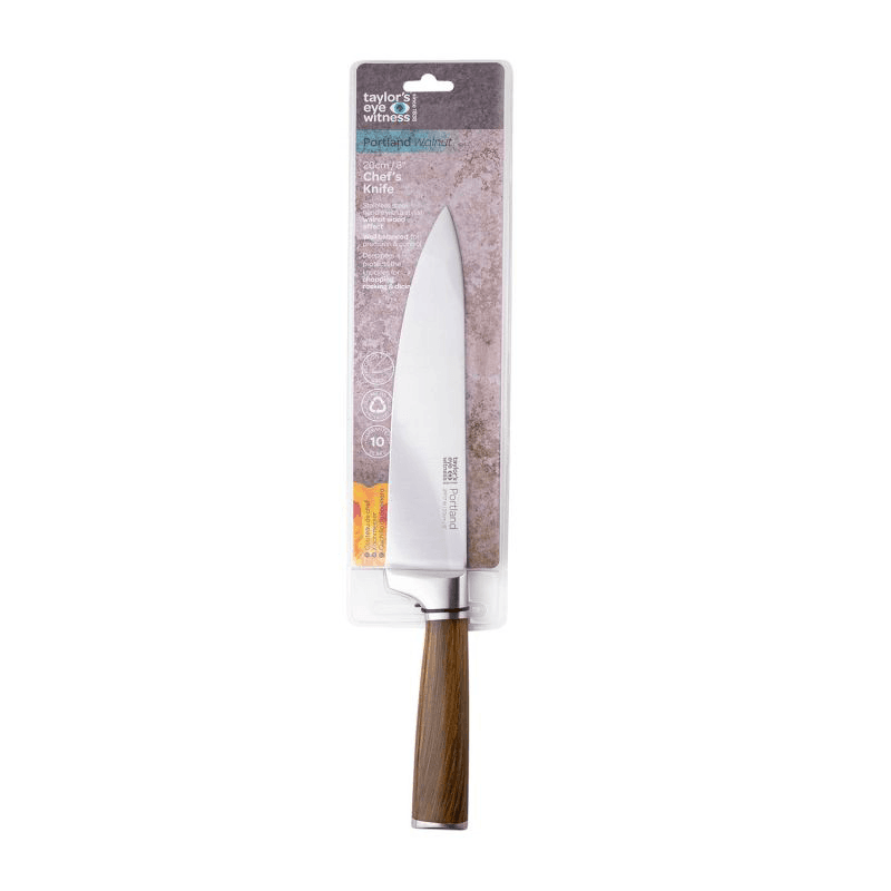 Portland Chefs Knife, 20cm, Walnut