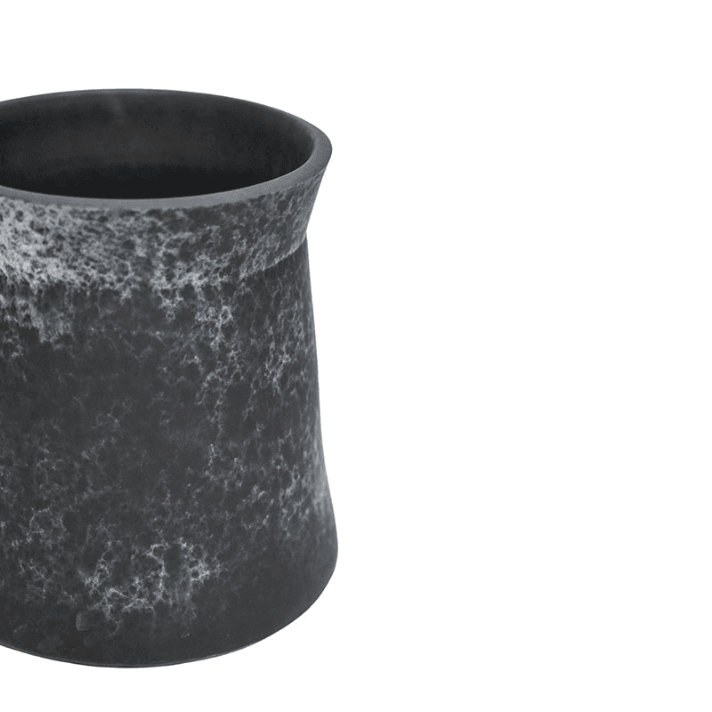 Kew Eclectic Orangery Handthrown Palm Planter, D23cm, Basalt