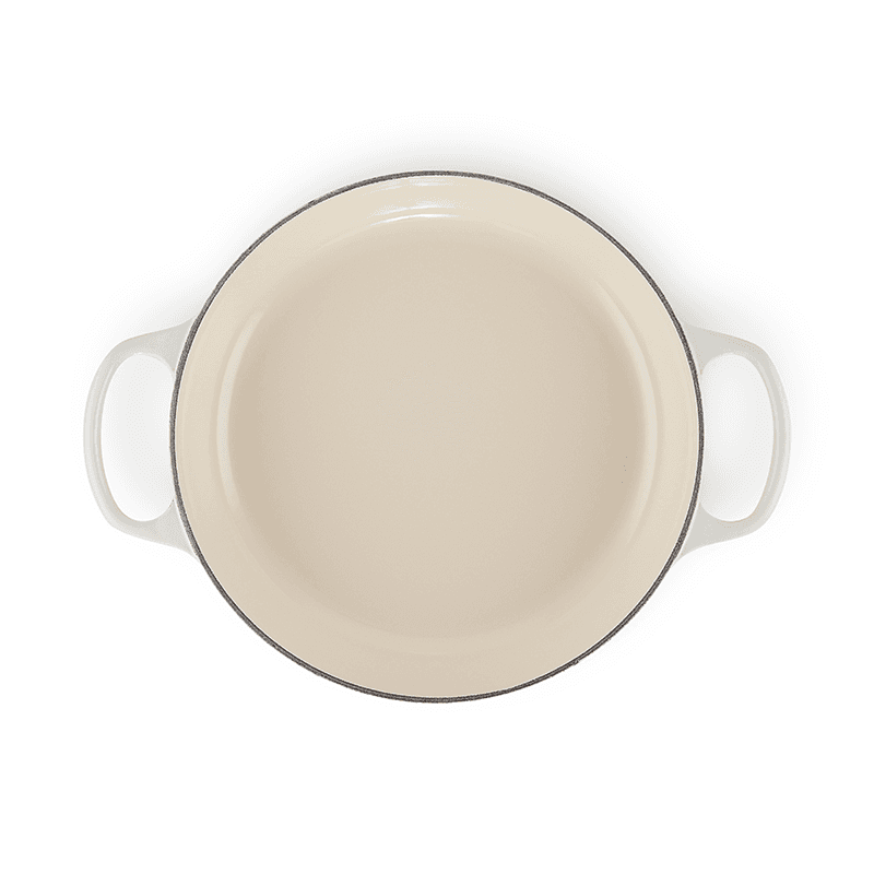 Signature Cast Iron Shallow casserole, 30cm - 3.2 litre, meringue